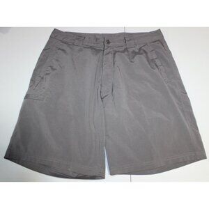 Mens Avia Cargo Shorts Large Beige Bermuda Chino Flat Front Pockets Solid